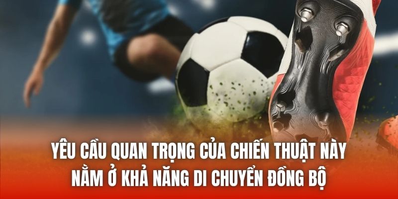 Yêu cầu quan trọng của chiến thuật này nằm ở khả năng di chuyển đồng bộ